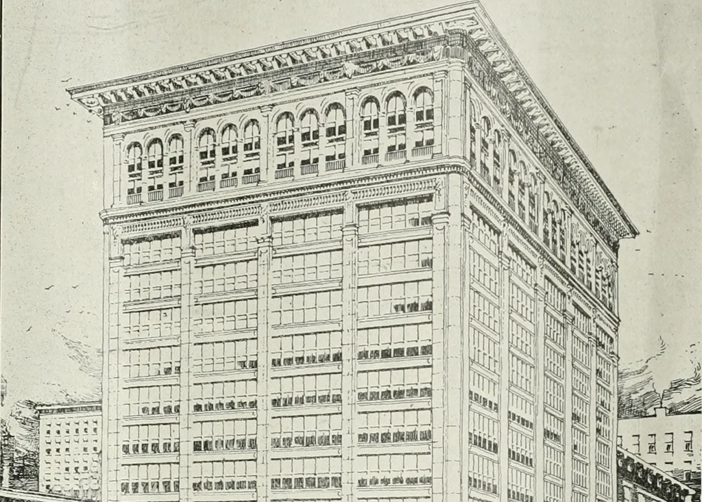 An illustration from Building and industrial news, 1914, leaf 1110
