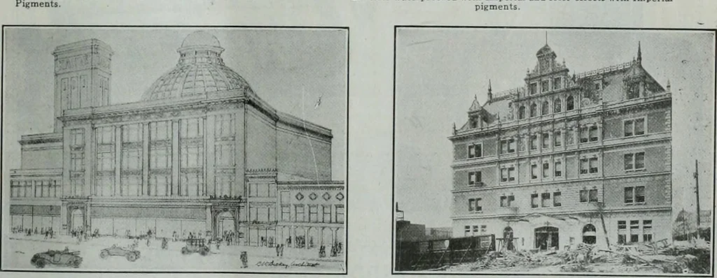 An illustration from Building and industrial news, 1914, leaf 1334