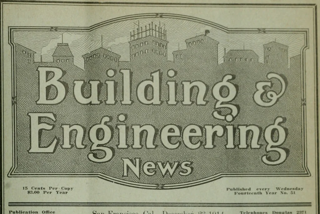 An illustration from Building and industrial news, 1914, leaf 946