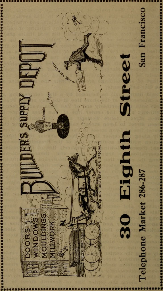 An illustration from The building law and the plumbing law of the City and County of San Francisco : the State Tenement House Act and Ordinance no. 746, Regulating the construction of buildings used as automobile garages, 1910, 1910, leaf 23
