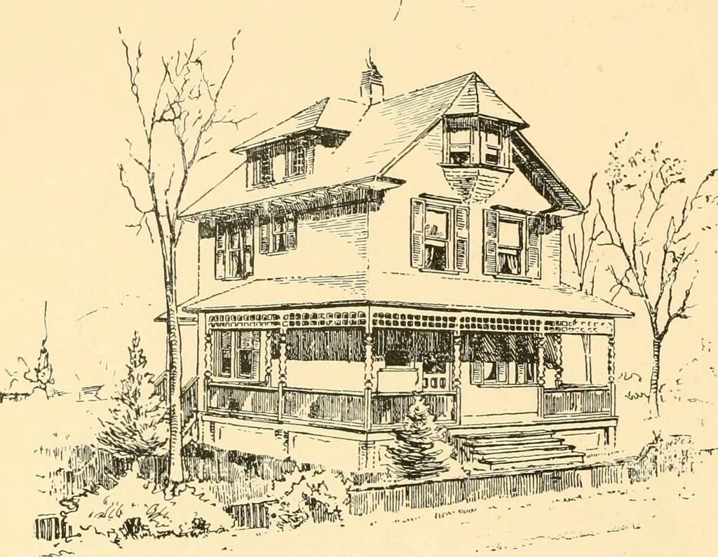 An illustration from Building a nation and where to build ideal American homes, 1891, leaf 41