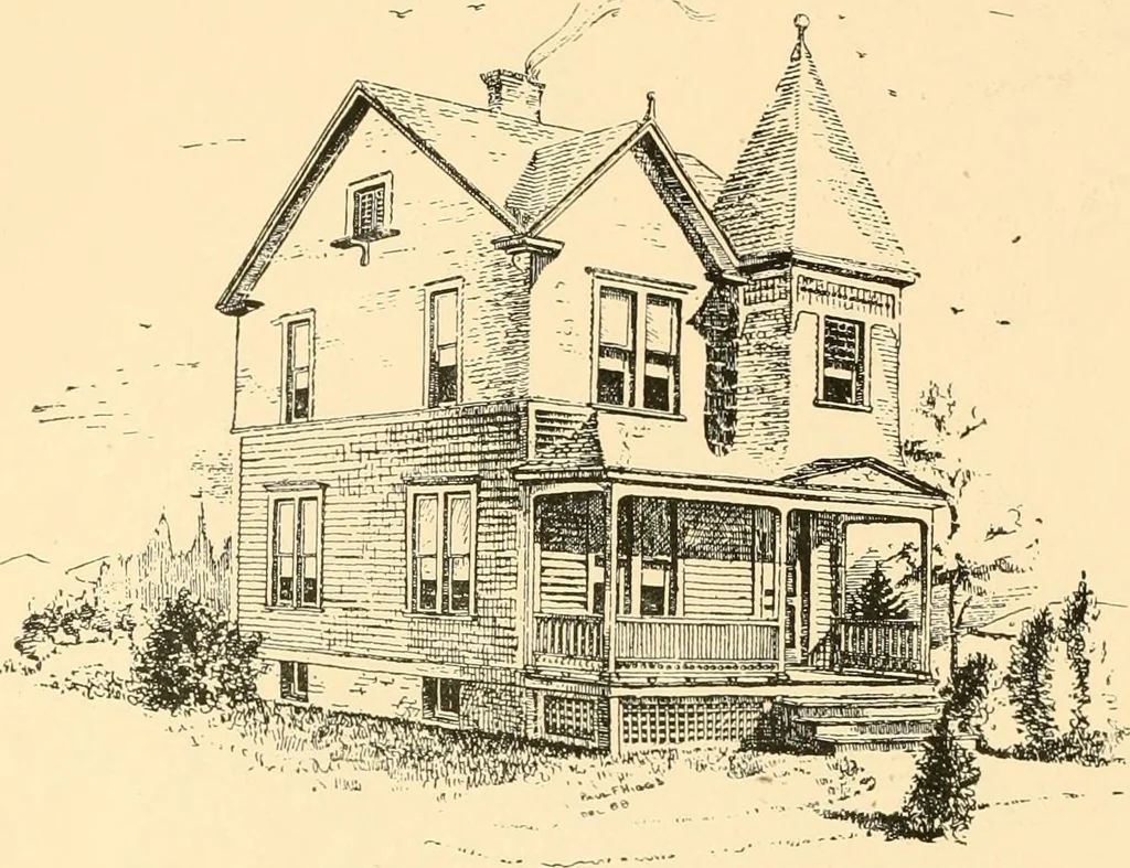 An illustration from Building a nation and where to build ideal American homes, 1891, leaf 43