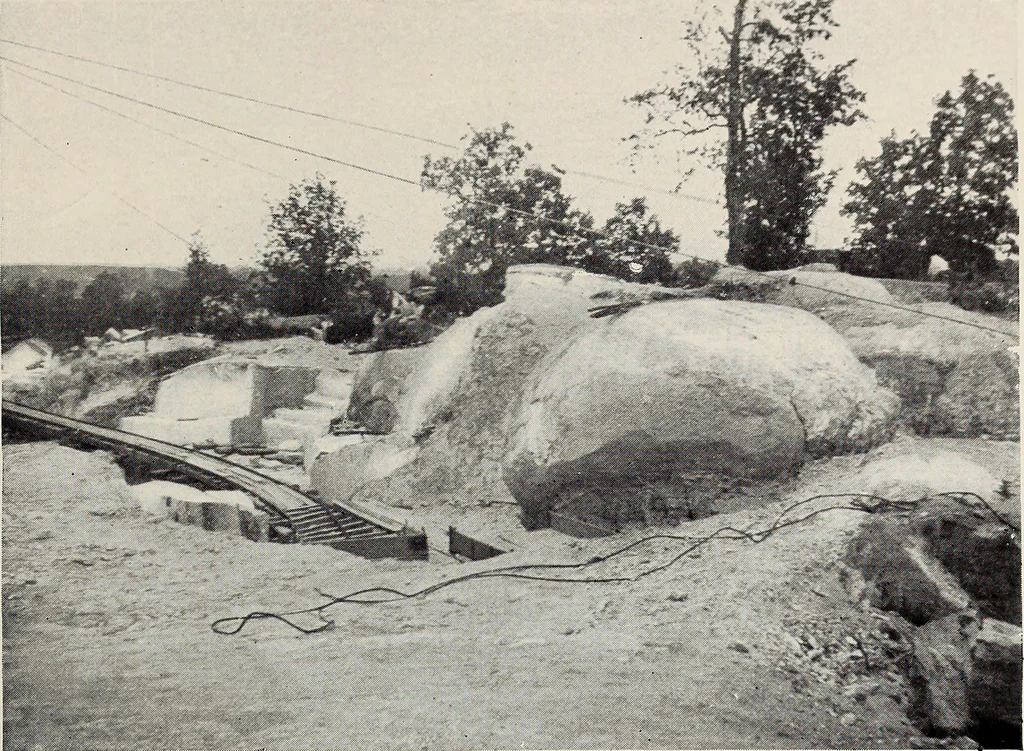 An illustration from The building and ornamental stones of North Carolina, 1906, leaf 194