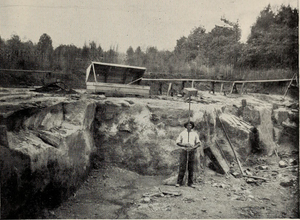 An illustration from The building and ornamental stones of North Carolina, 1906, leaf 318