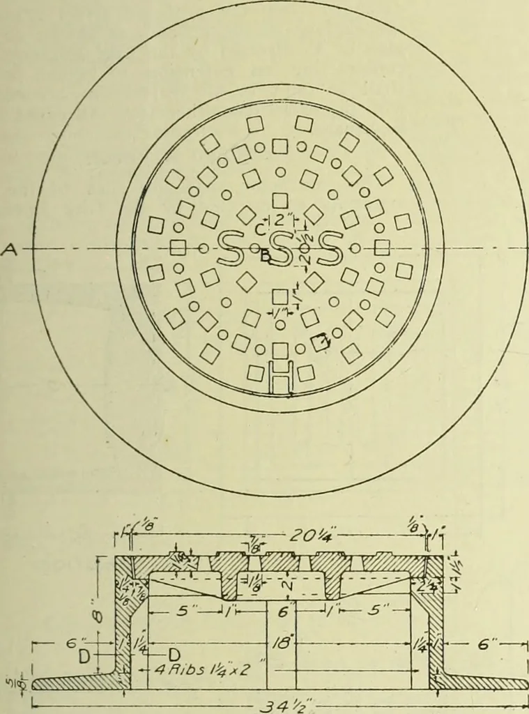 An illustration from Buildings, 1922, leaf 118