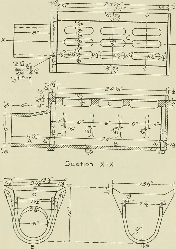 An illustration from Buildings, 1922, leaf 119