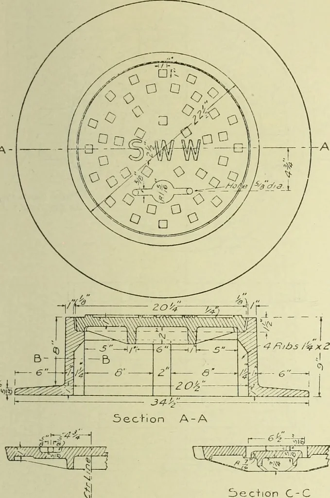 An illustration from Buildings, 1922, leaf 144