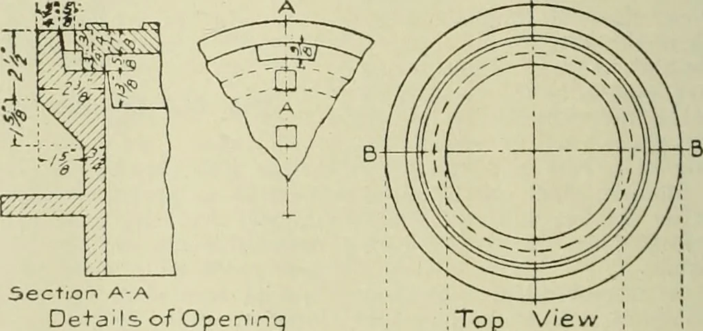 An illustration from Buildings, 1922, leaf 167