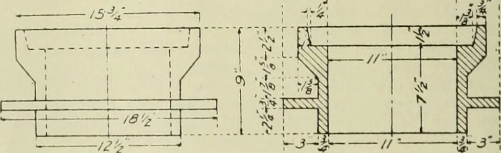 An illustration from Buildings, 1922, leaf 167