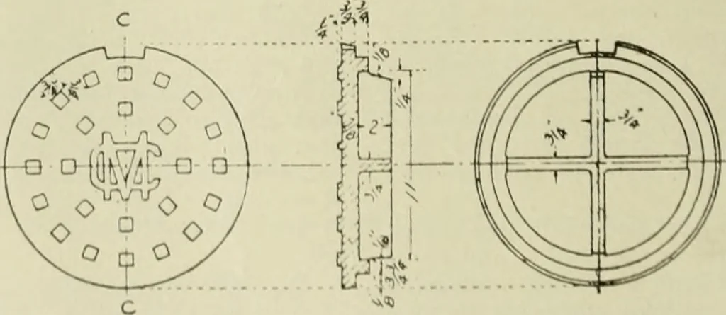 An illustration from Buildings, 1922, leaf 167