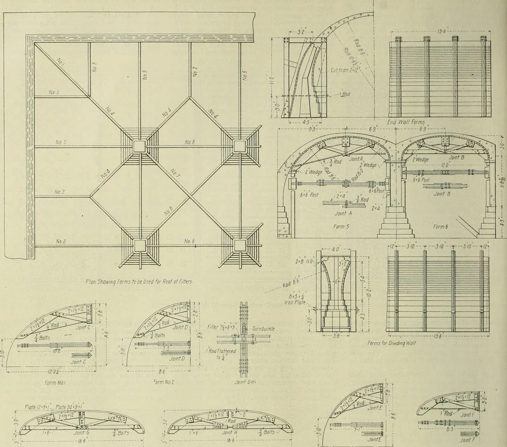 An illustration from Buildings, 1922, leaf 249