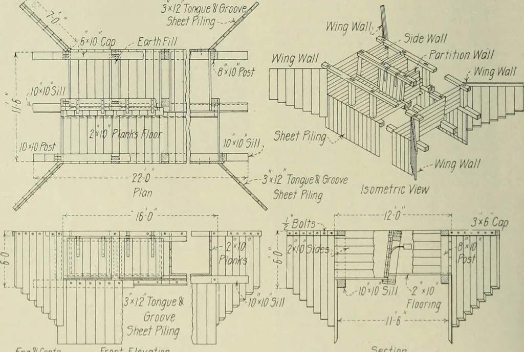 An illustration from Buildings, 1922, leaf 281