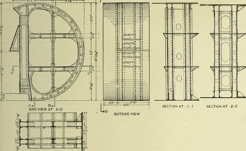 An illustration from Buildings, 1922, leaf 334