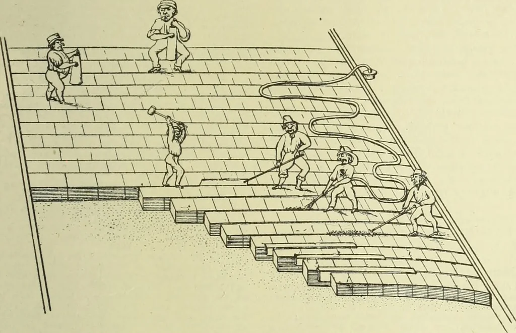 An illustration from Buildings, 1922, leaf 444