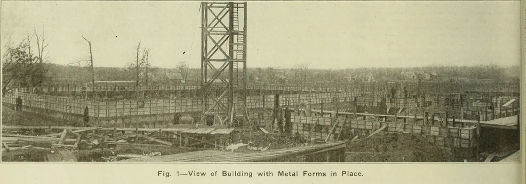 An illustration from Buildings, 1922, leaf 45