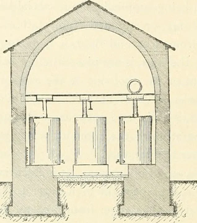 An illustration from Buildings and structures of American railroads. A reference book for railroad managers, superintendents, master mechanics, engineers, architects, and students, 1893, leaf 123