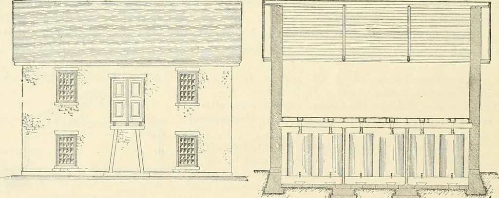 An illustration from Buildings and structures of American railroads. A reference book for railroad managers, superintendents, master mechanics, engineers, architects, and students, 1893, leaf 123