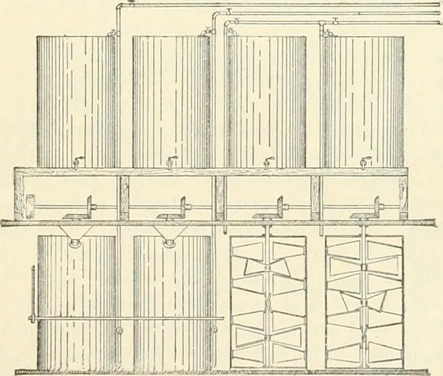 An illustration from Buildings and structures of American railroads. A reference book for railroad managers, superintendents, master mechanics, engineers, architects, and students, 1893, leaf 136