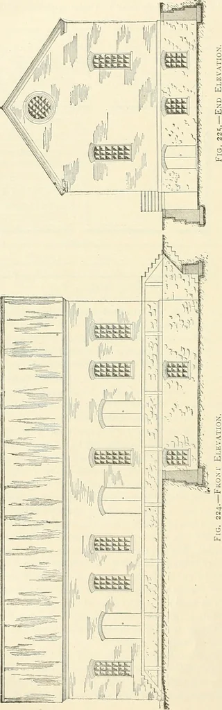 An illustration from Buildings and structures of American railroads. A reference book for railroad managers, superintendents, master mechanics, engineers, architects, and students, 1893, leaf 141