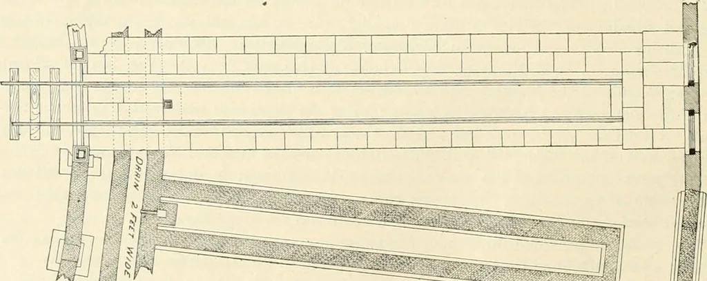 An illustration from Buildings and structures of American railroads. A reference book for railroad managers, superintendents, master mechanics, engineers, architects, and students, 1893, leaf 225
