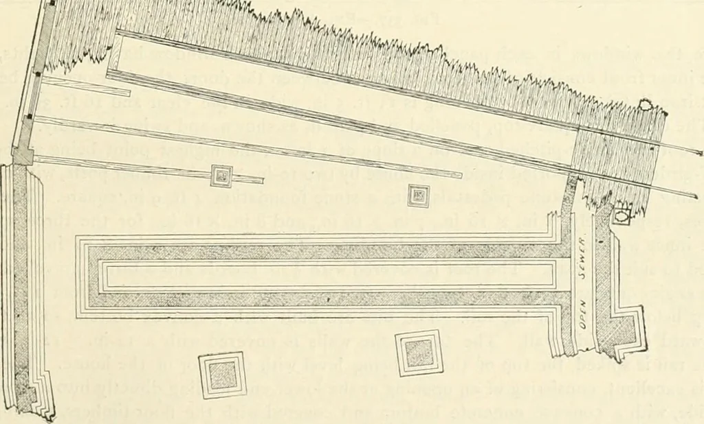 An illustration from Buildings and structures of American railroads. A reference book for railroad managers, superintendents, master mechanics, engineers, architects, and students, 1893, leaf 232