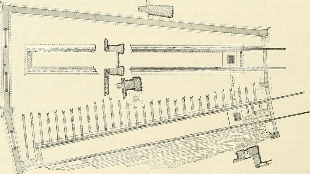 An illustration from Buildings and structures of American railroads. A reference book for railroad managers, superintendents, master mechanics, engineers, architects, and students, 1893, leaf 235
