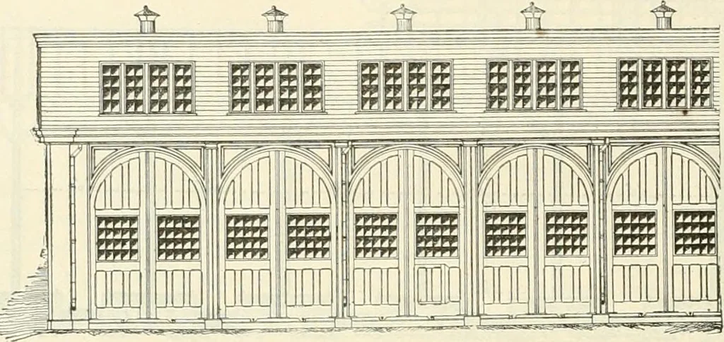 An illustration from Buildings and structures of American railroads. A reference book for railroad managers, superintendents, master mechanics, engineers, architects, and students, 1893, leaf 239