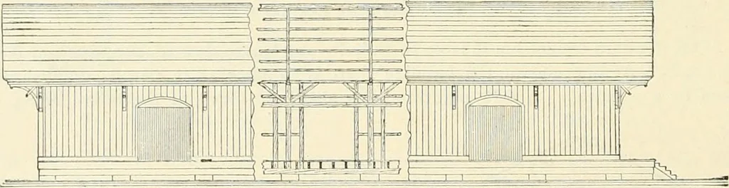 An illustration from Buildings and structures of American railroads. A reference book for railroad managers, superintendents, master mechanics, engineers, architects, and students, 1893, leaf 259