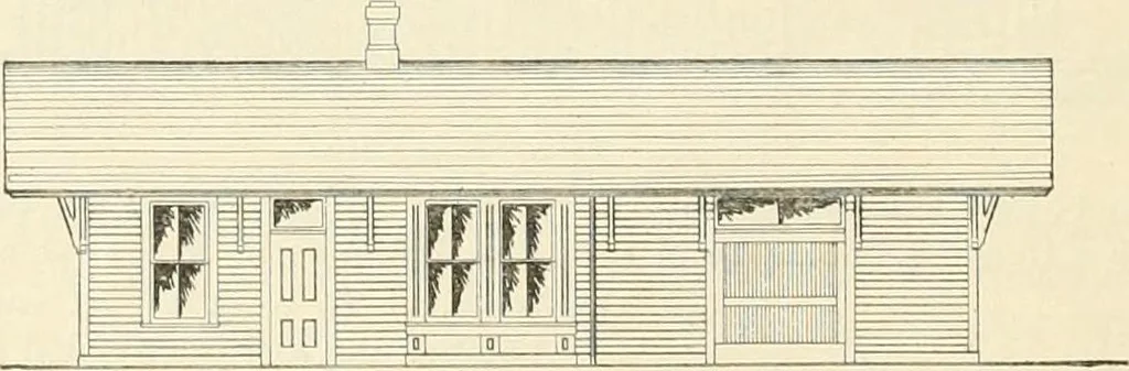 An illustration from Buildings and structures of American railroads. A reference book for railroad managers, superintendents, master mechanics, engineers, architects, and students, 1893, leaf 293