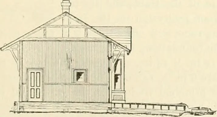 An illustration from Buildings and structures of American railroads. A reference book for railroad managers, superintendents, master mechanics, engineers, architects, and students, 1893, leaf 294
