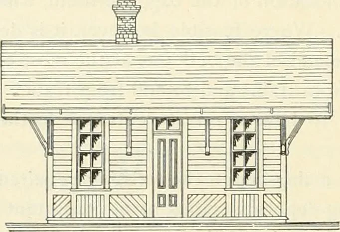An illustration from Buildings and structures of American railroads. A reference book for railroad managers, superintendents, master mechanics, engineers, architects, and students, 1893, leaf 305