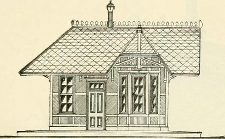 An illustration from Buildings and structures of American railroads. A reference book for railroad managers, superintendents, master mechanics, engineers, architects, and students, 1893, leaf 306