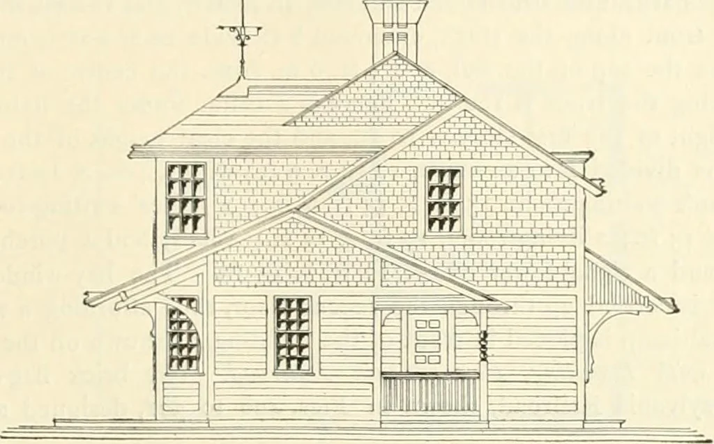 An illustration from Buildings and structures of American railroads. A reference book for railroad managers, superintendents, master mechanics, engineers, architects, and students, 1893, leaf 310
