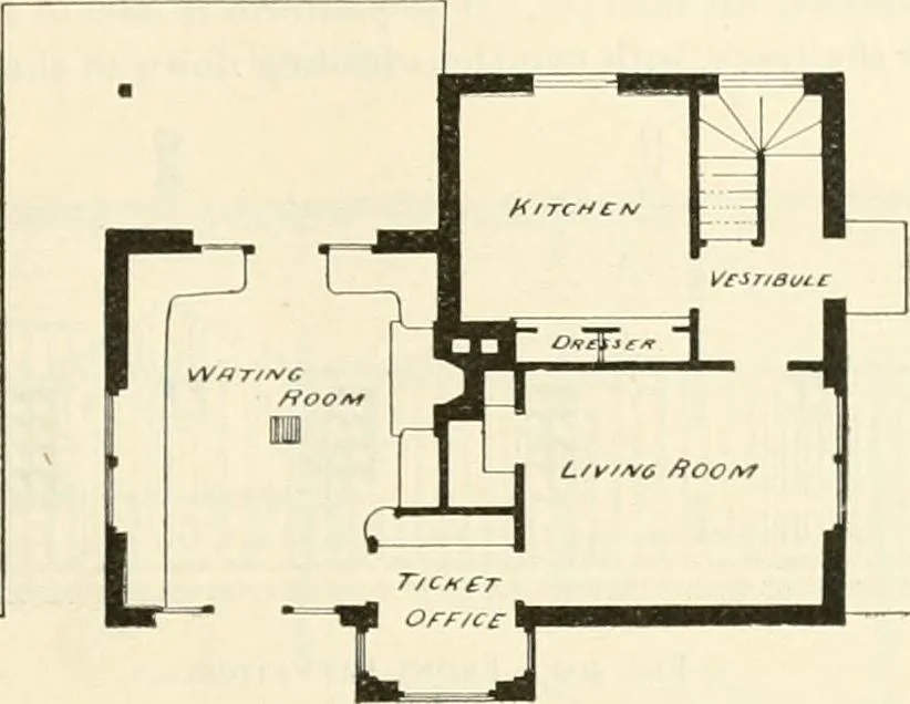 An illustration from Buildings and structures of American railroads. A reference book for railroad managers, superintendents, master mechanics, engineers, architects, and students, 1893, leaf 312