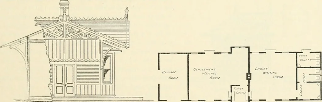 An illustration from Buildings and structures of American railroads. A reference book for railroad managers, superintendents, master mechanics, engineers, architects, and students, 1893, leaf 326
