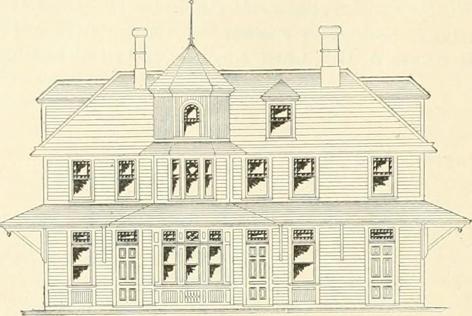 An illustration from Buildings and structures of American railroads. A reference book for railroad managers, superintendents, master mechanics, engineers, architects, and students, 1893, leaf 333
