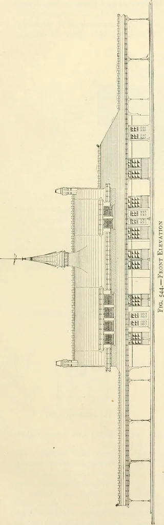 An illustration from Buildings and structures of American railroads. A reference book for railroad managers, superintendents, master mechanics, engineers, architects, and students, 1893, leaf 334