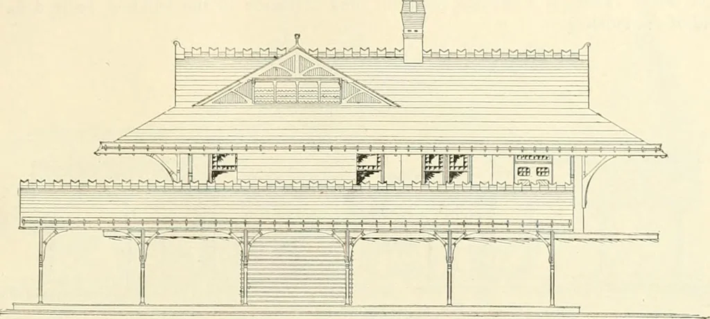 An illustration from Buildings and structures of American railroads. A reference book for railroad managers, superintendents, master mechanics, engineers, architects, and students, 1893, leaf 336