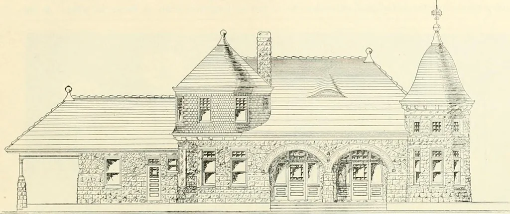 An illustration from Buildings and structures of American railroads. A reference book for railroad managers, superintendents, master mechanics, engineers, architects, and students, 1893, leaf 338