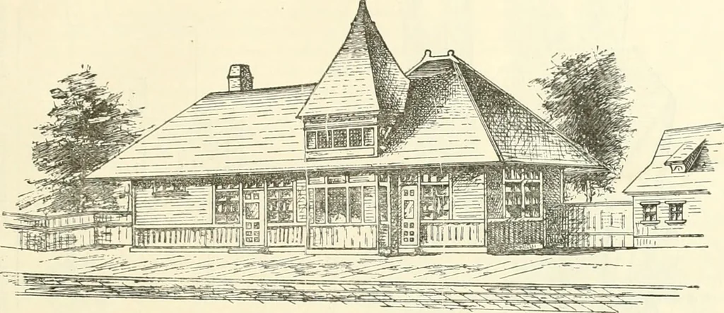 An illustration from Buildings and structures of American railroads. A reference book for railroad managers, superintendents, master mechanics, engineers, architects, and students, 1893, leaf 344