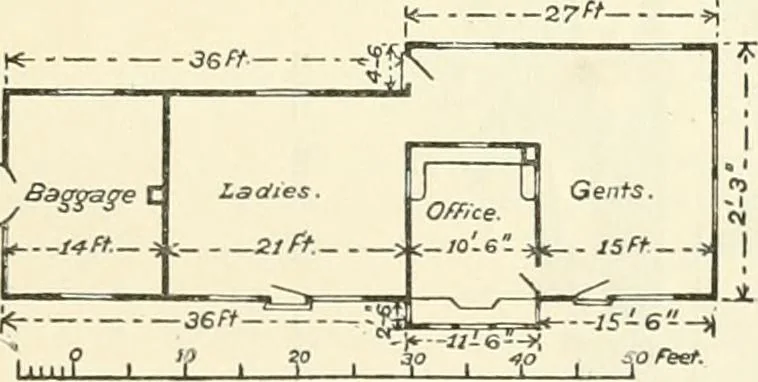 An illustration from Buildings and structures of American railroads. A reference book for railroad managers, superintendents, master mechanics, engineers, architects, and students, 1893, leaf 344