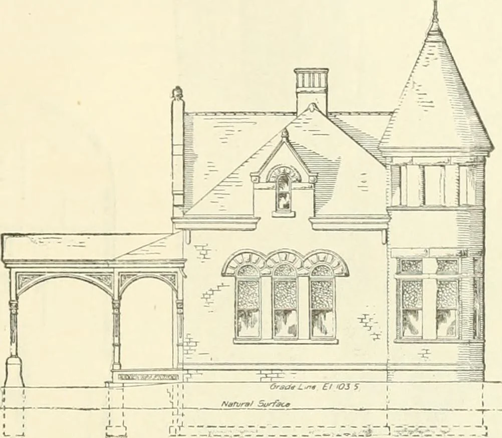 An illustration from Buildings and structures of American railroads. A reference book for railroad managers, superintendents, master mechanics, engineers, architects, and students, 1893, leaf 348