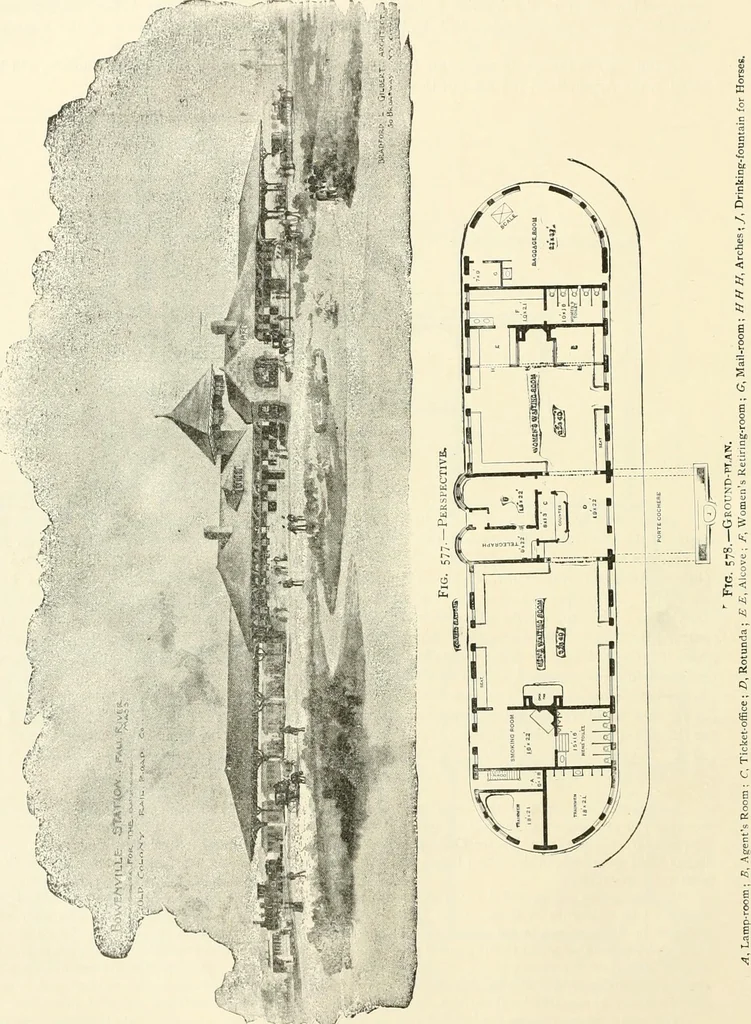 An illustration from Buildings and structures of American railroads. A reference book for railroad managers, superintendents, master mechanics, engineers, architects, and students, 1893, leaf 349