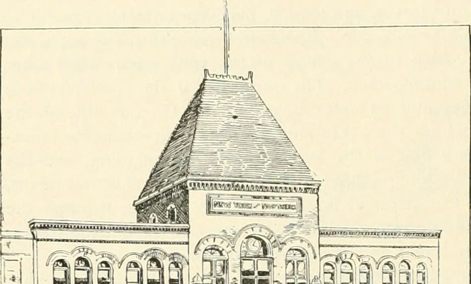 An illustration from Buildings and structures of American railroads. A reference book for railroad managers, superintendents, master mechanics, engineers, architects, and students, 1893, leaf 353
