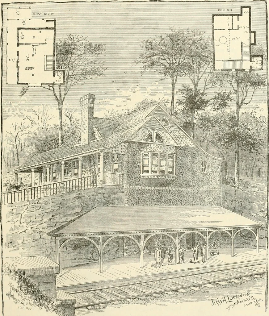 An illustration from Buildings and structures of American railroads. A reference book for railroad managers, superintendents, master mechanics, engineers, architects, and students, 1893, leaf 358