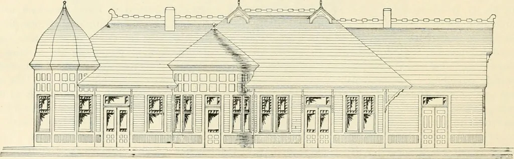An illustration from Buildings and structures of American railroads. A reference book for railroad managers, superintendents, master mechanics, engineers, architects, and students, 1893, leaf 373