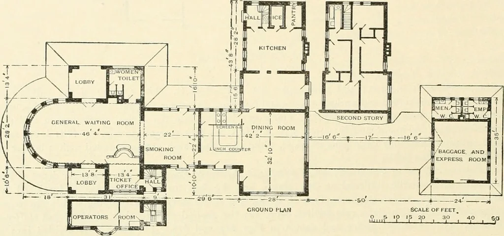 An illustration from Buildings and structures of American railroads. A reference book for railroad managers, superintendents, master mechanics, engineers, architects, and students, 1893, leaf 375
