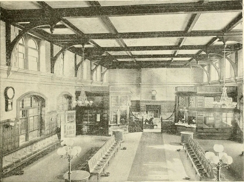 An illustration from Buildings and structures of American railroads. A reference book for railroad managers, superintendents, master mechanics, engineers, architects, and students, 1893, leaf 418