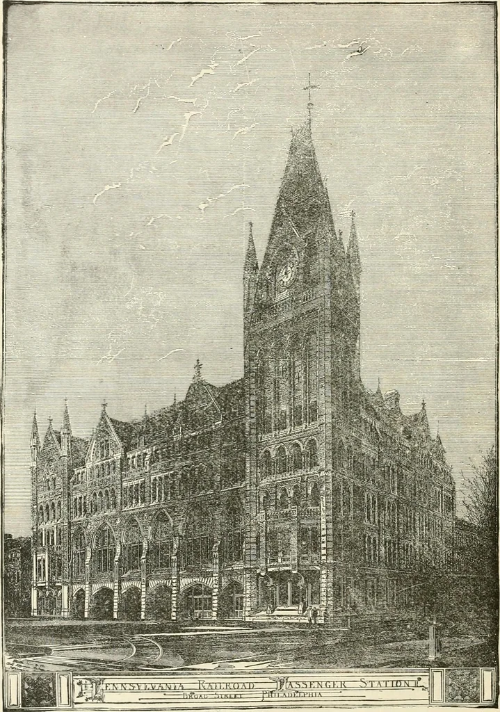 An illustration from Buildings and structures of American railroads. A reference book for railroad managers, superintendents, master mechanics, engineers, architects, and students, 1893, leaf 421
