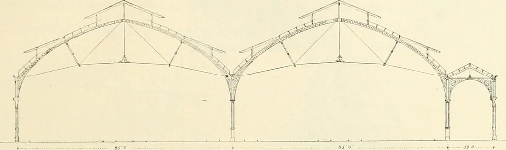 An illustration from Buildings and structures of American railroads. A reference book for railroad managers, superintendents, master mechanics, engineers, architects, and students, 1893, leaf 422